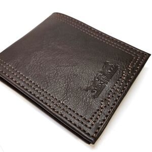 NEW Levi’s Brown Leather RFID-Blocking Extra Capacity Trifold Wallet